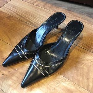 Black and white mules